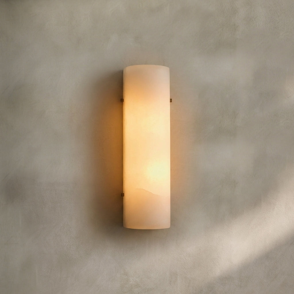 Morylighting Luminous Alabaster Stone Sconce - Background Shot