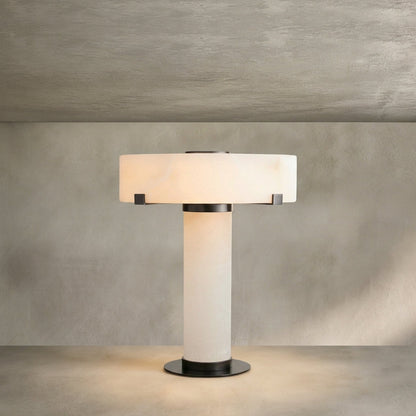 Morylighting Alabaster Stone Accent Table Lamp - Background Shot