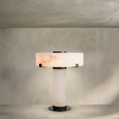 Morylighting Alabaster Stone Accent Table Lamp - Background Shot