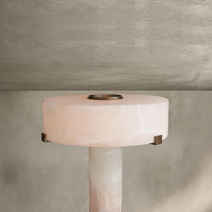 Morylighting Alabaster Stone Accent Table Lamp - Background Shot
