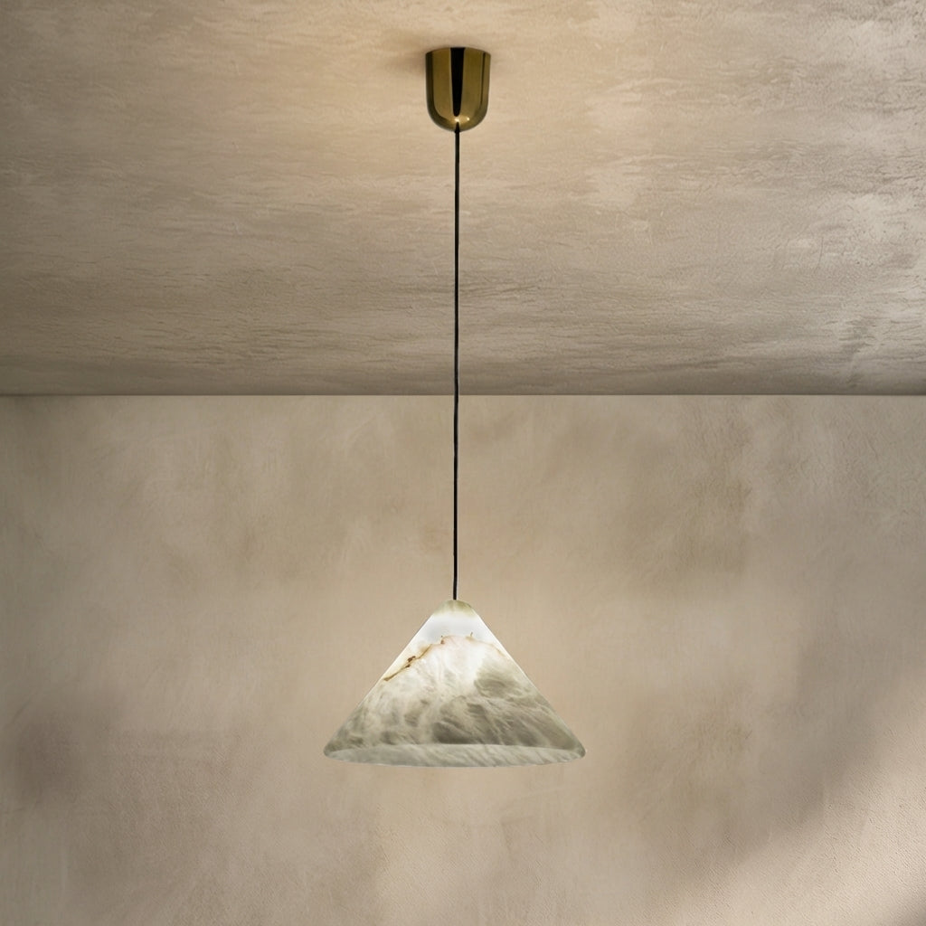 Morylighting Sakura Bloom Alabaster Pendant - Background Shot