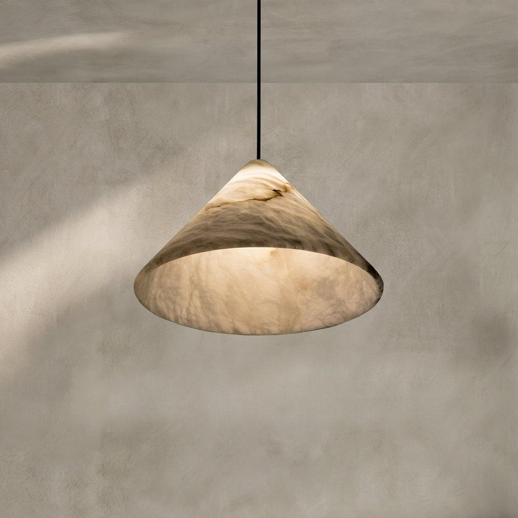 Morylighting Sakura Bloom Alabaster Pendant - Background Shot