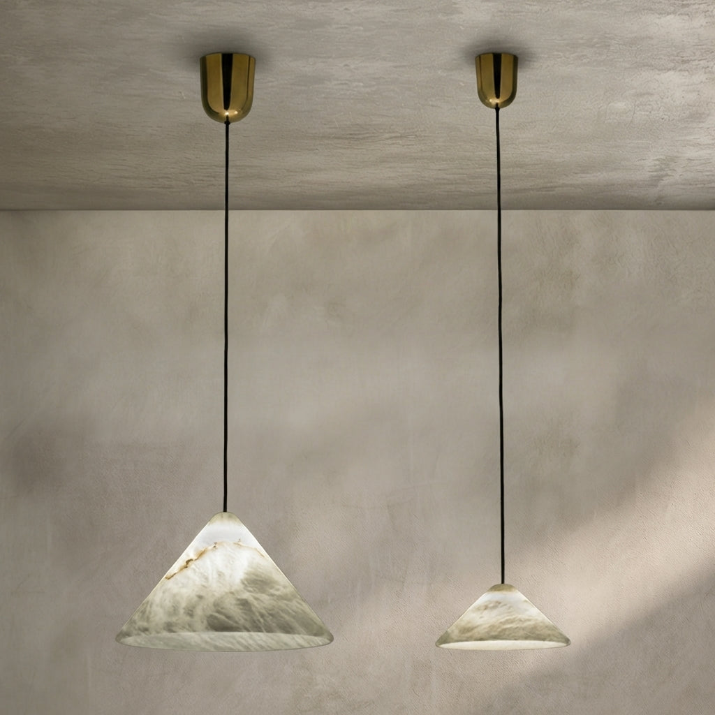 Morylighting Sakura Bloom Alabaster Pendant - Background Shot