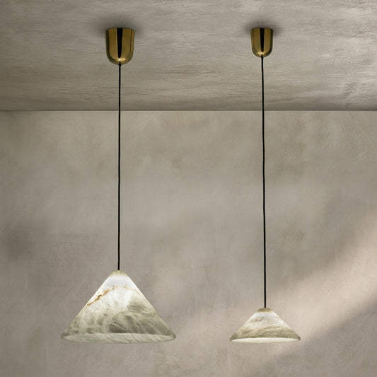 Morylighting Sakura Bloom Alabaster Pendant - Background Shot