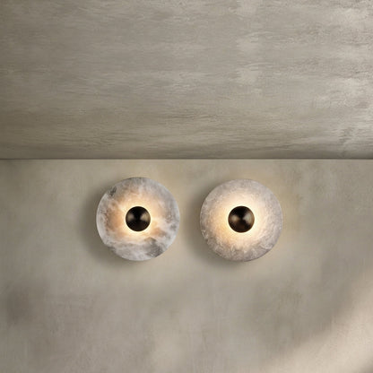 Morylighting Alabaster Horizon Wall Sconce - Background Shot