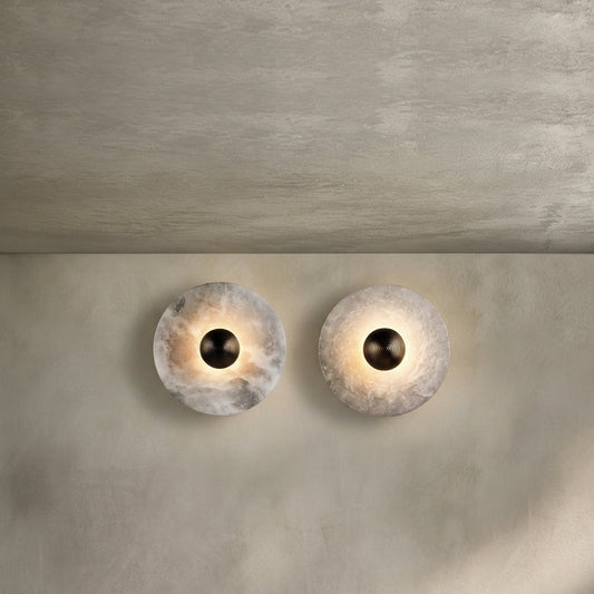 Morylighting Alabaster Horizon Wall Sconce - Background Shot