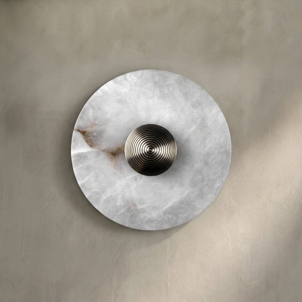 Morylighting Median Alabaster Wall Sconce - Background Shot