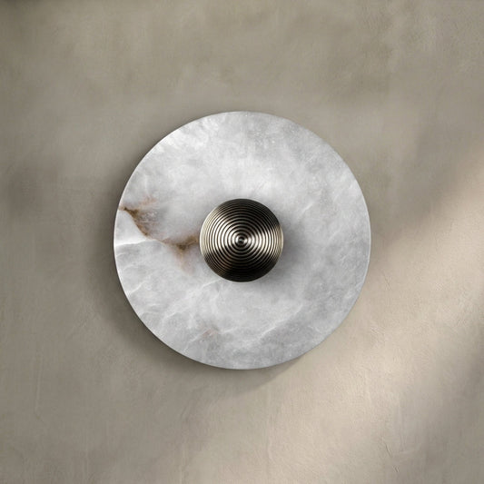 Morylighting Median Alabaster Wall Sconce - Background Shot
