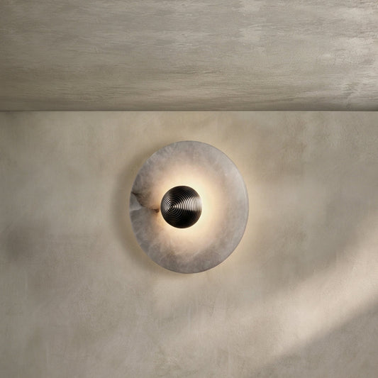 Morylighting Median Alabaster Wall Sconce - Background Shot