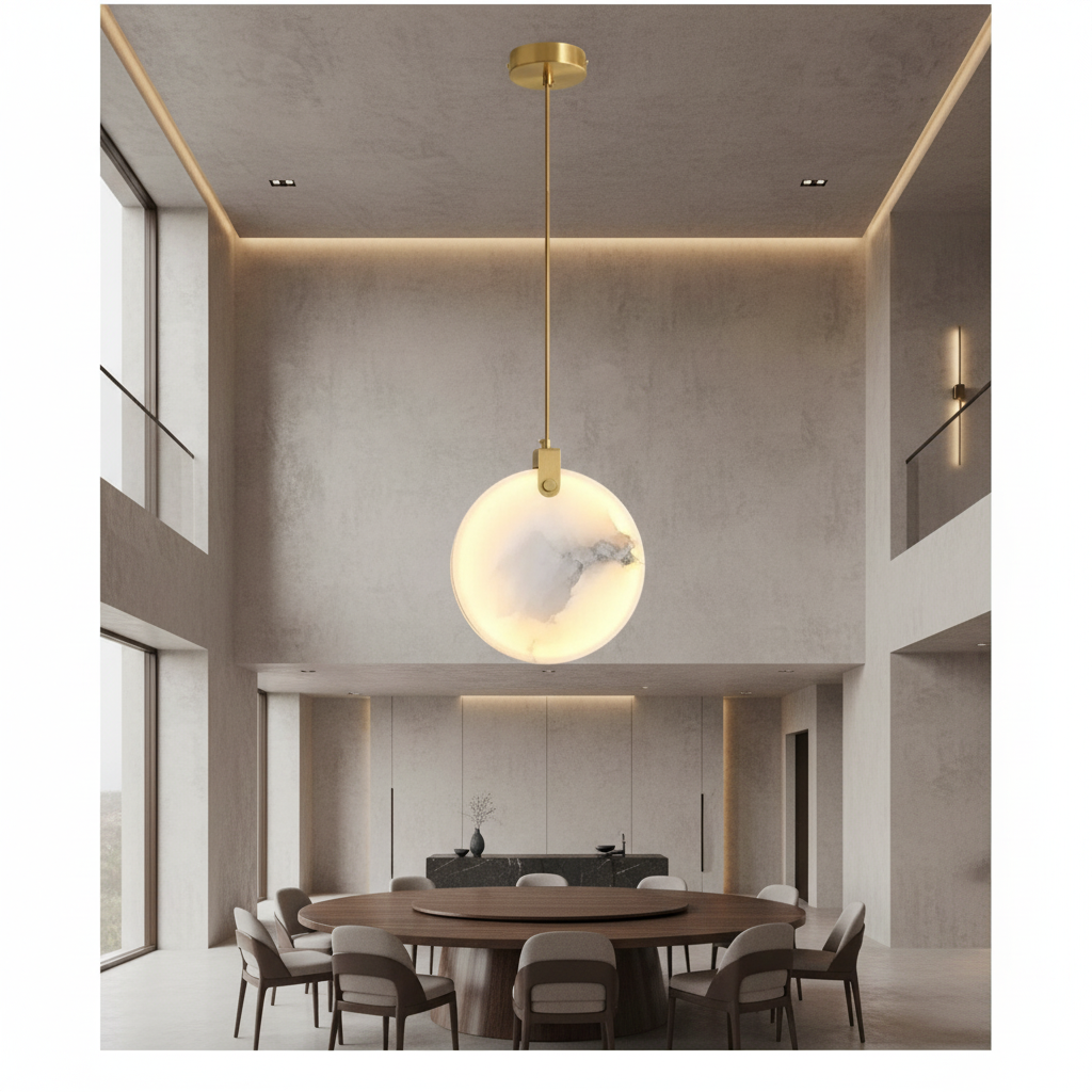 Morylighting Aura Marble Multi-Light Pendant Chandelier - Background Shot