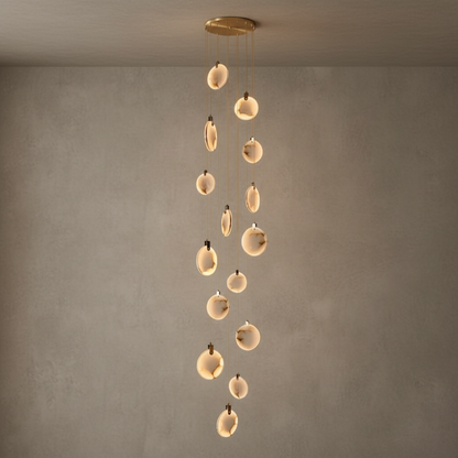 Morylighting Aura Marble Multi-Light Pendant Chandelier - Background Shot