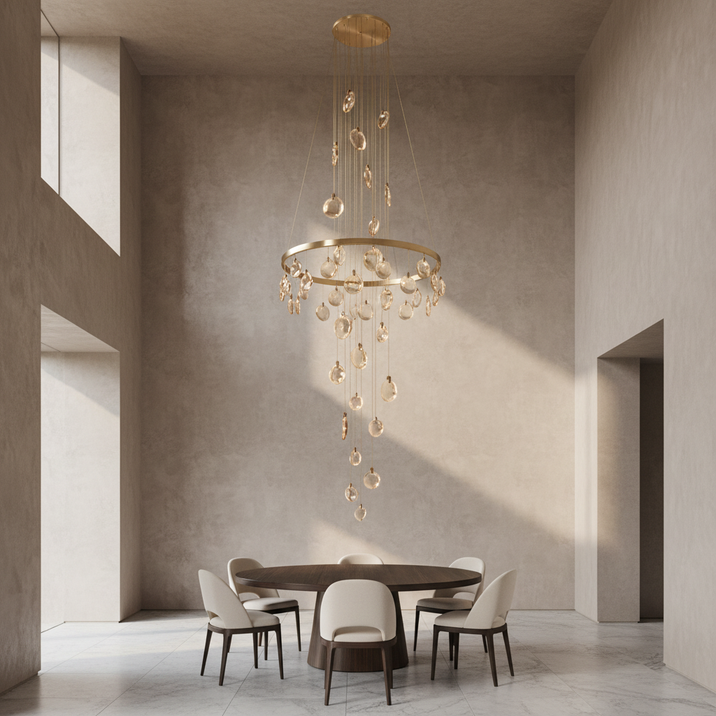 Morylighting Aura Marble Multi-Light Pendant Chandelier - Background Shot