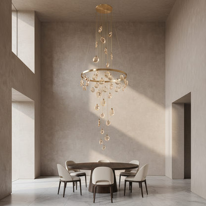 Morylighting Aura Marble Multi-Light Pendant Chandelier - Background Shot