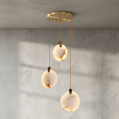 Morylighting Aura Marble Multi-Light Pendant Chandelier - Background Shot
