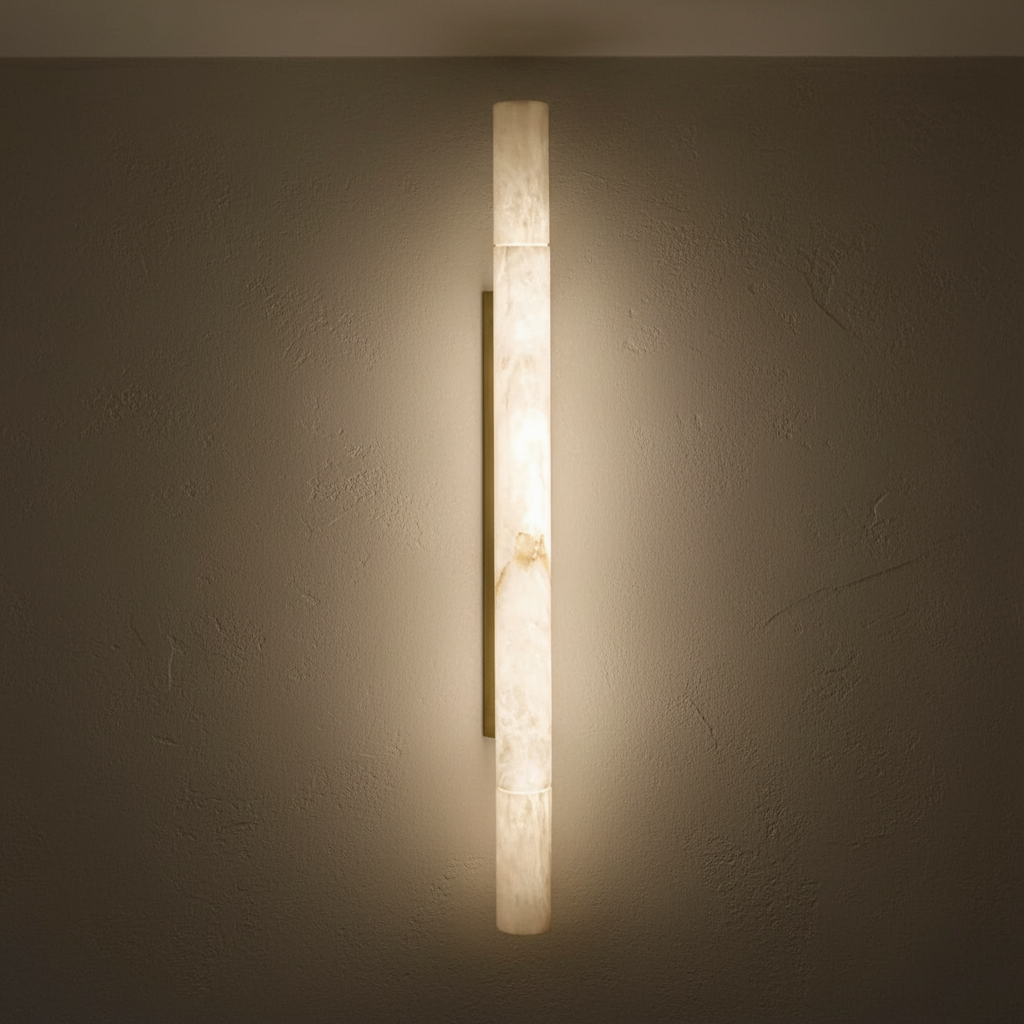 Morylighting Alabaster Linear Wall Sconce - Background Shot