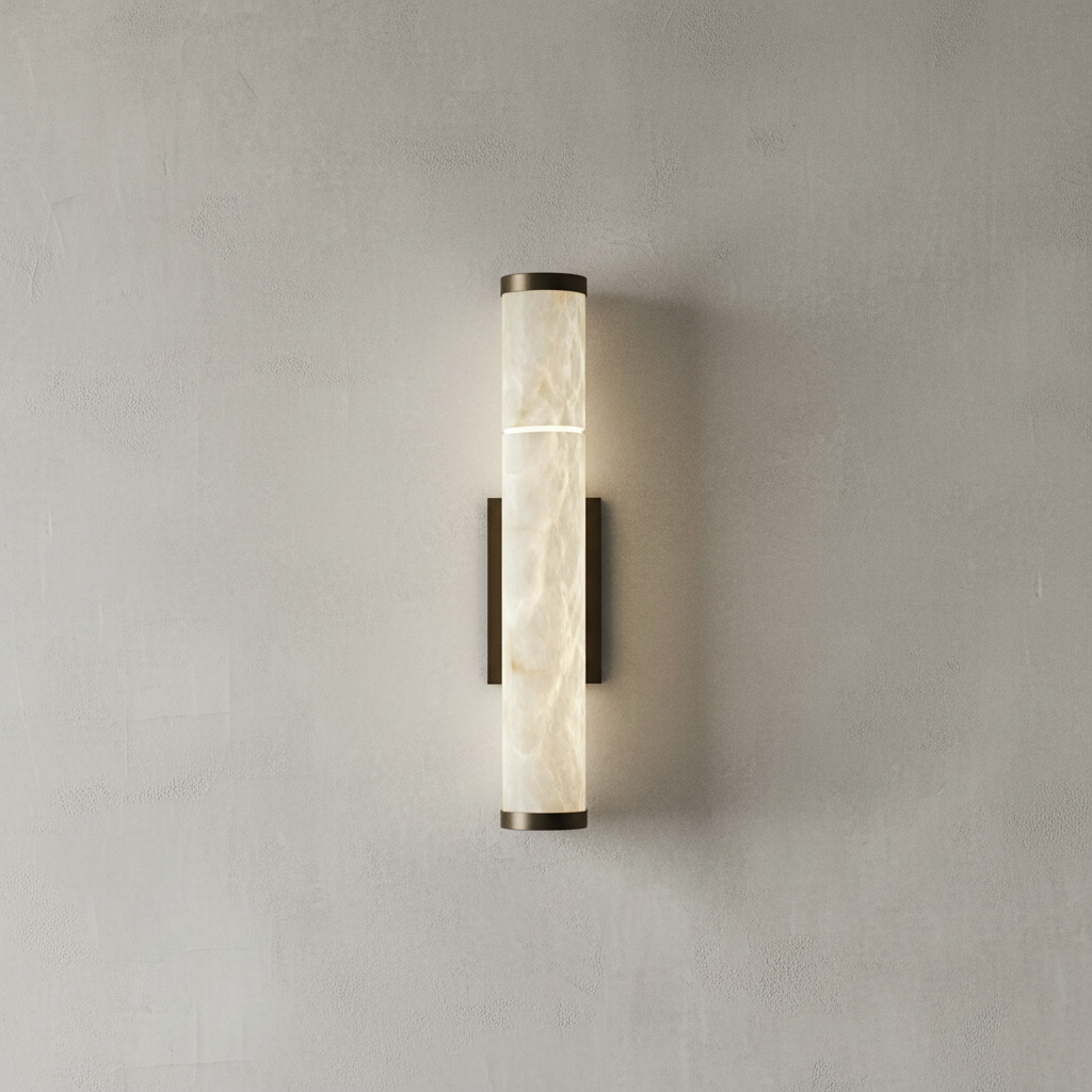 Morylighting Alabaster Linear Wall Sconce - Background Shot