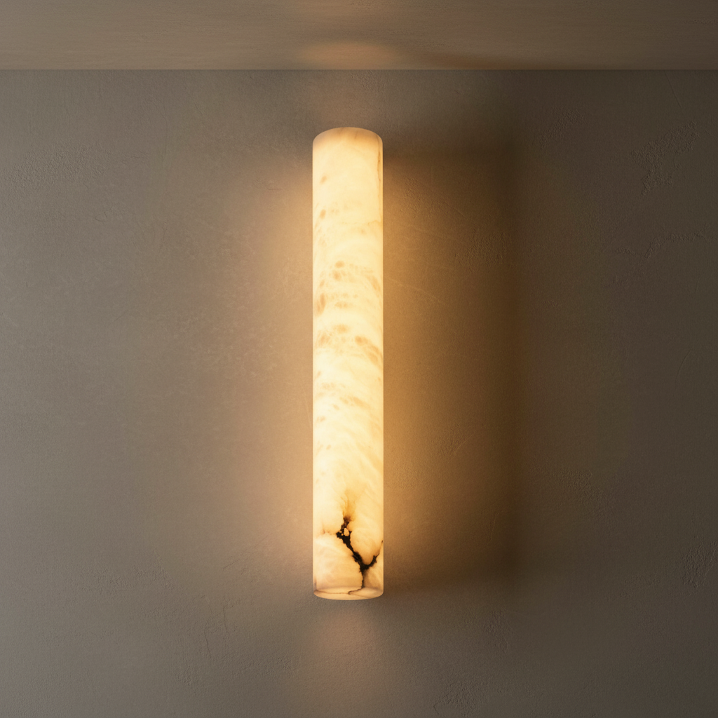 Morylighting Alabaster Linear Wall Sconce - Background Shot