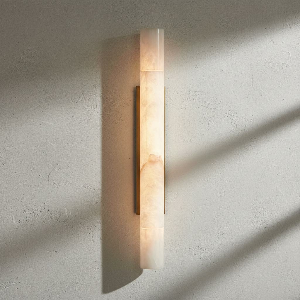 Morylighting Alabaster Linear Wall Sconce - Background Shot