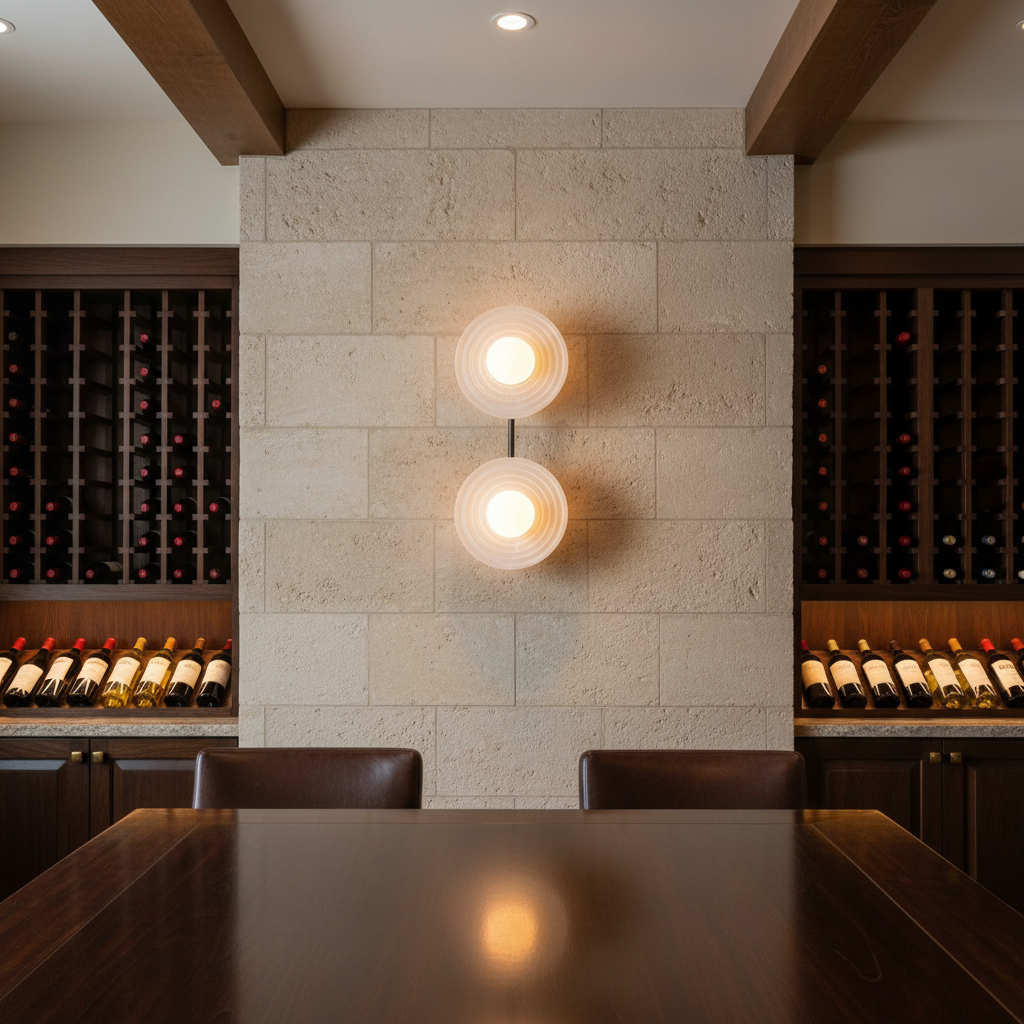 Morylighting Aura Petal Alabaster Wall Sconce - luxury American wine room