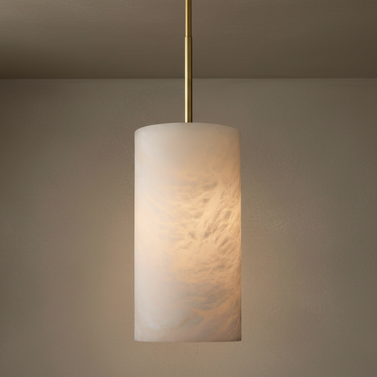 Morylighting Alabaster Cylinder Pendant - Background Shot