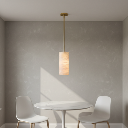 Morylighting Alabaster Cylinder Pendant - Background Shot