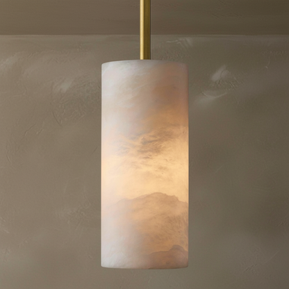 Morylighting Alabaster Cylinder Pendant - Background Shot