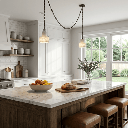 Multi-Tier Chain Drum Pendant Lamp