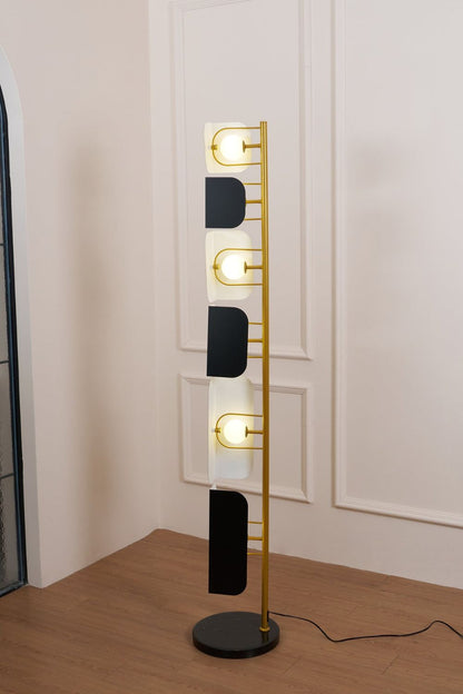 Leagan Stacked Panel Modern Floor Light - view 12 | morylighting