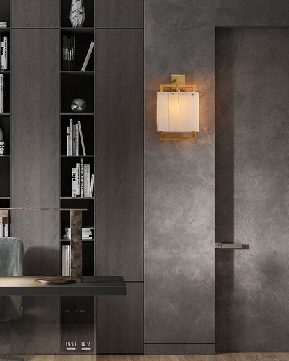 Elegant Cluster Alabaster Dome Suspension Light Lacquered Burnished Brass for hallway