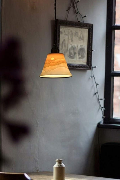 Mountains Shadow Ceramic Pendant Lamp - morylighting