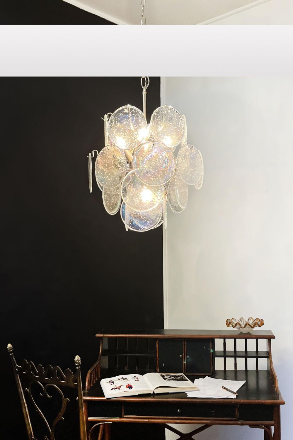 Iridescent Mid-Century Modern Art Chandelier - view 3 | morylighting