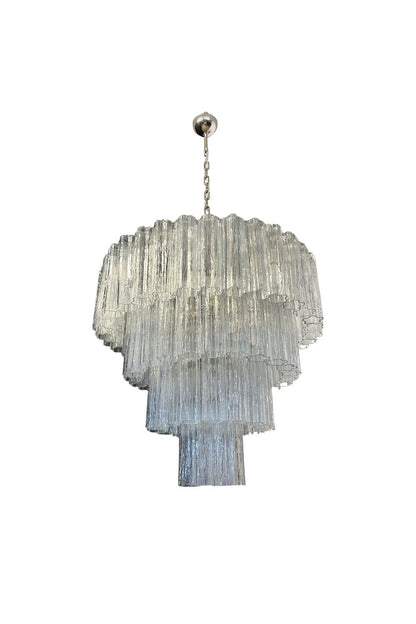 Art clear glass tiered chandelier | morylighting