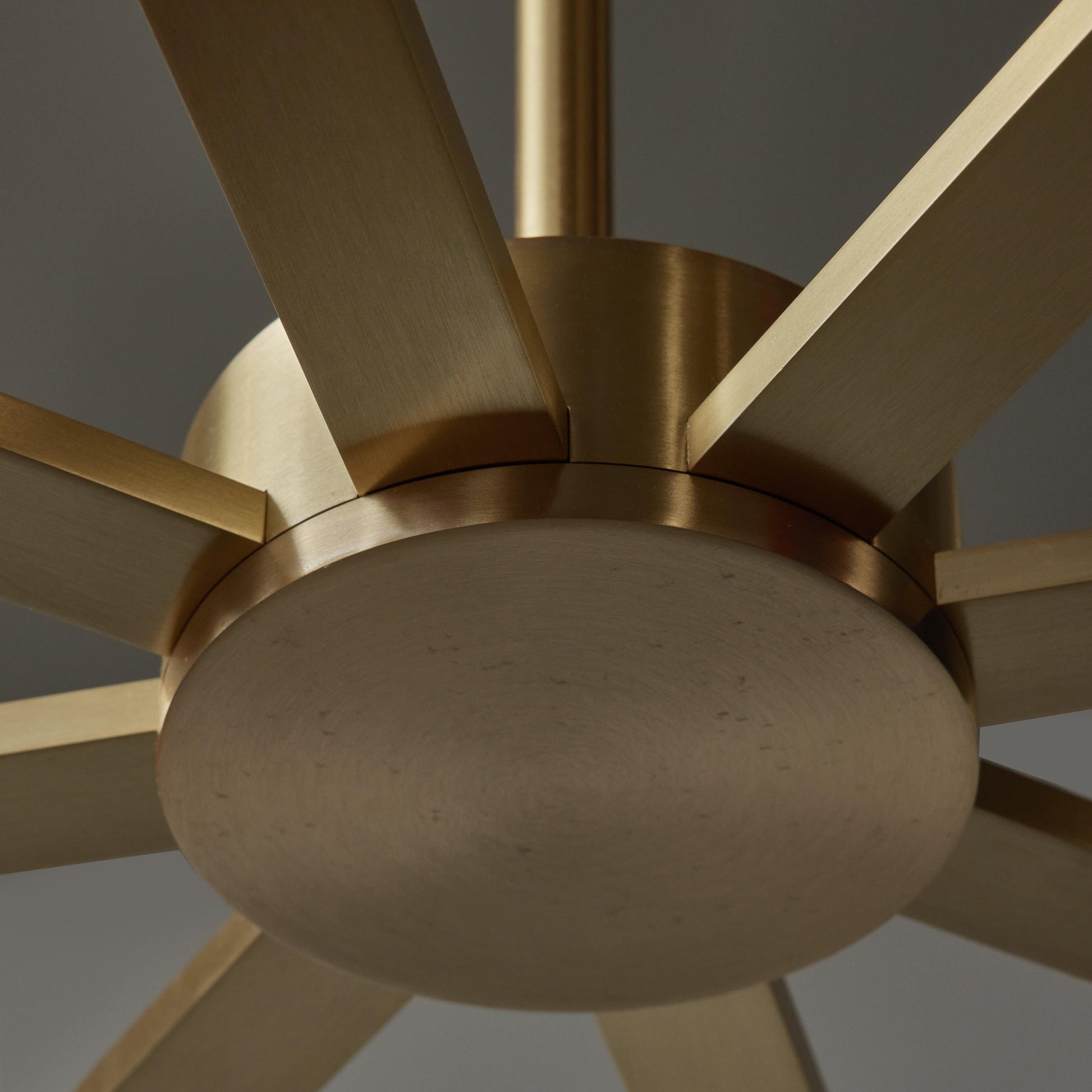 Brass and Alabaster Shield Chandelier