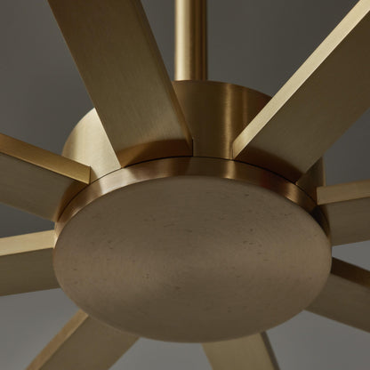 Brass and Alabaster Shield Chandelier