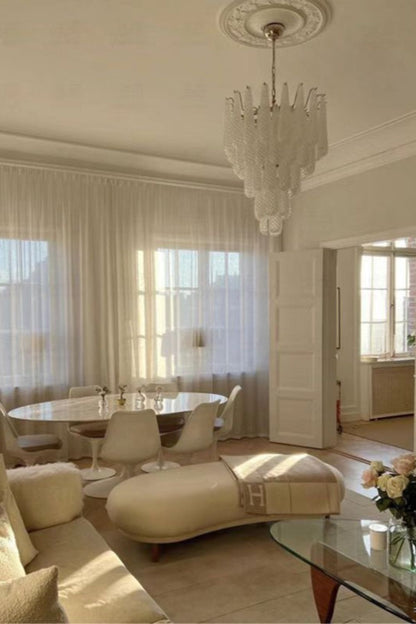 Murano Honeycomb Glass Chandelier - morylighting