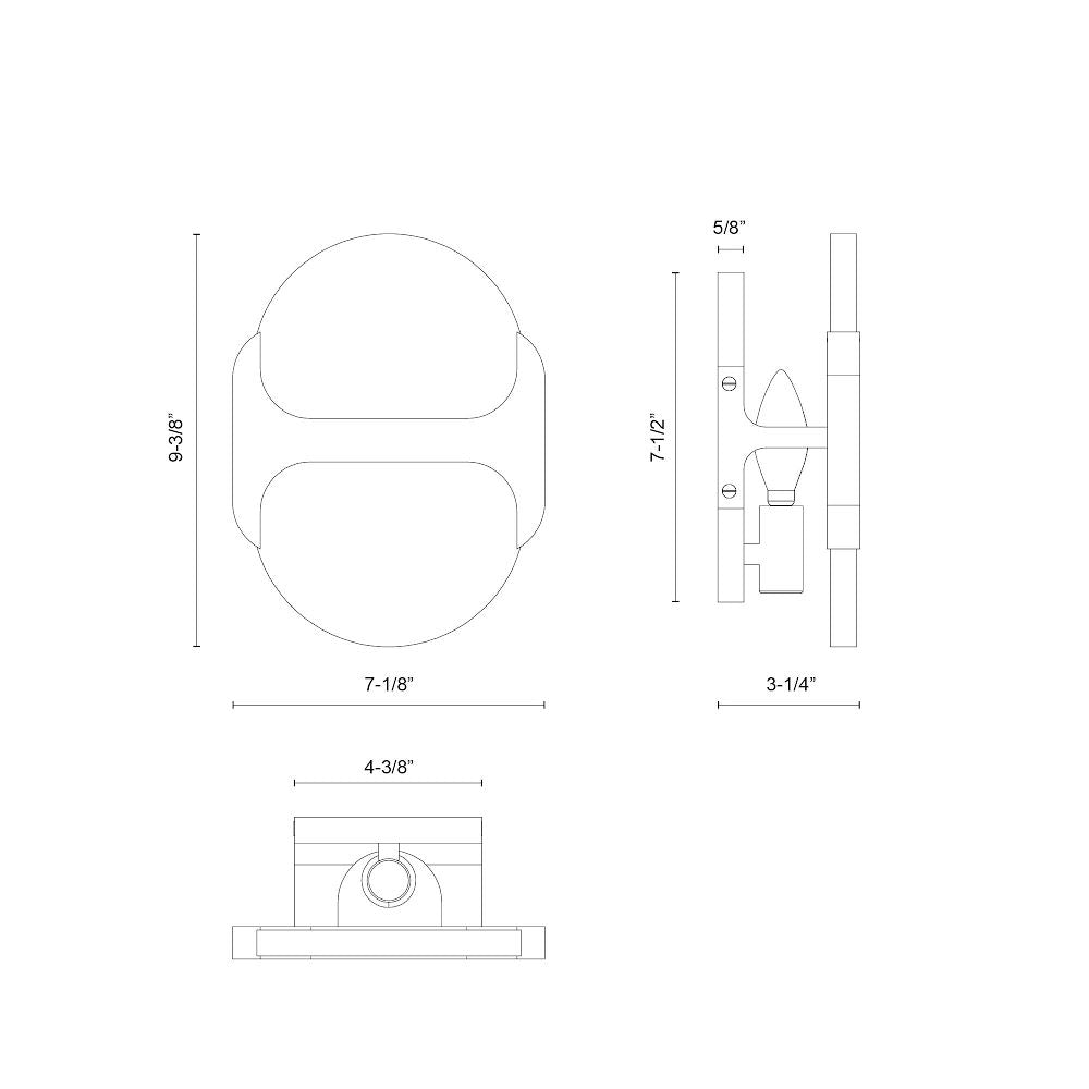 Hopkins Alabaster Sconce 9"–17"