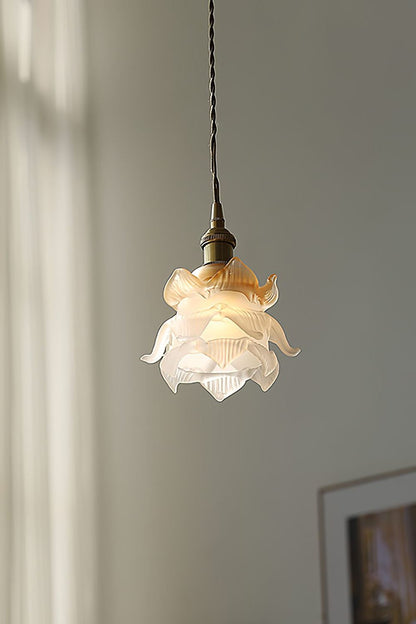1970 Retro Bloom Glass Pendant Light - view 2 | morylighting