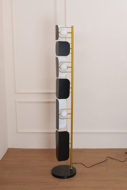 Leagan Stacked Panel Modern Floor Light - view 13 | morylighting