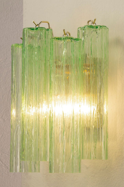 Bright Green Art Glass Wall Lamp - view 2 | morylighting