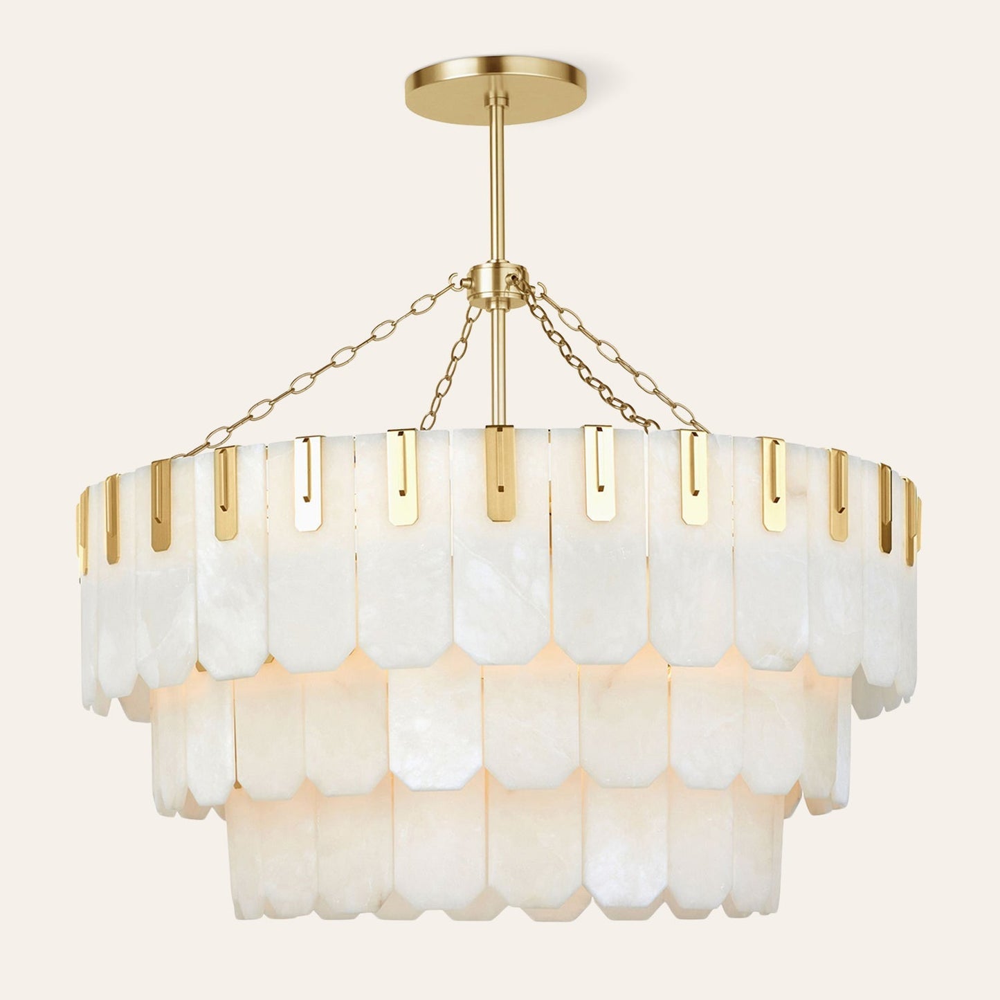 Nadia Alabaster Chandelier 30" 41"