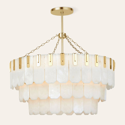 Nadia Alabaster Chandelier 30" 41"