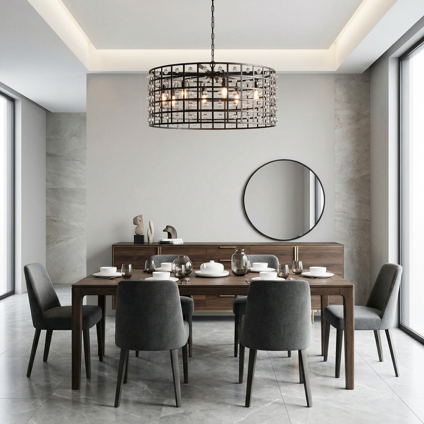 La Cage Round Chandelier 6/8/12 Light