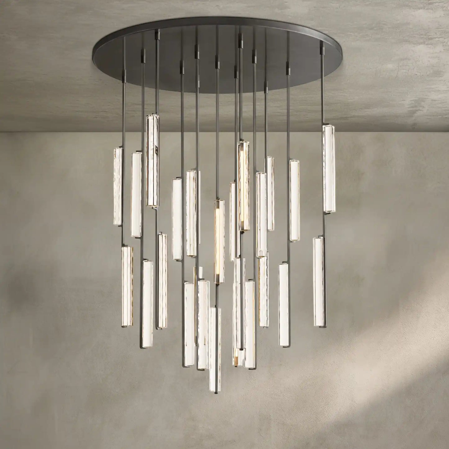 Auburn Crystal Round Chandelier 24‘’ 40‘’ 56‘’
