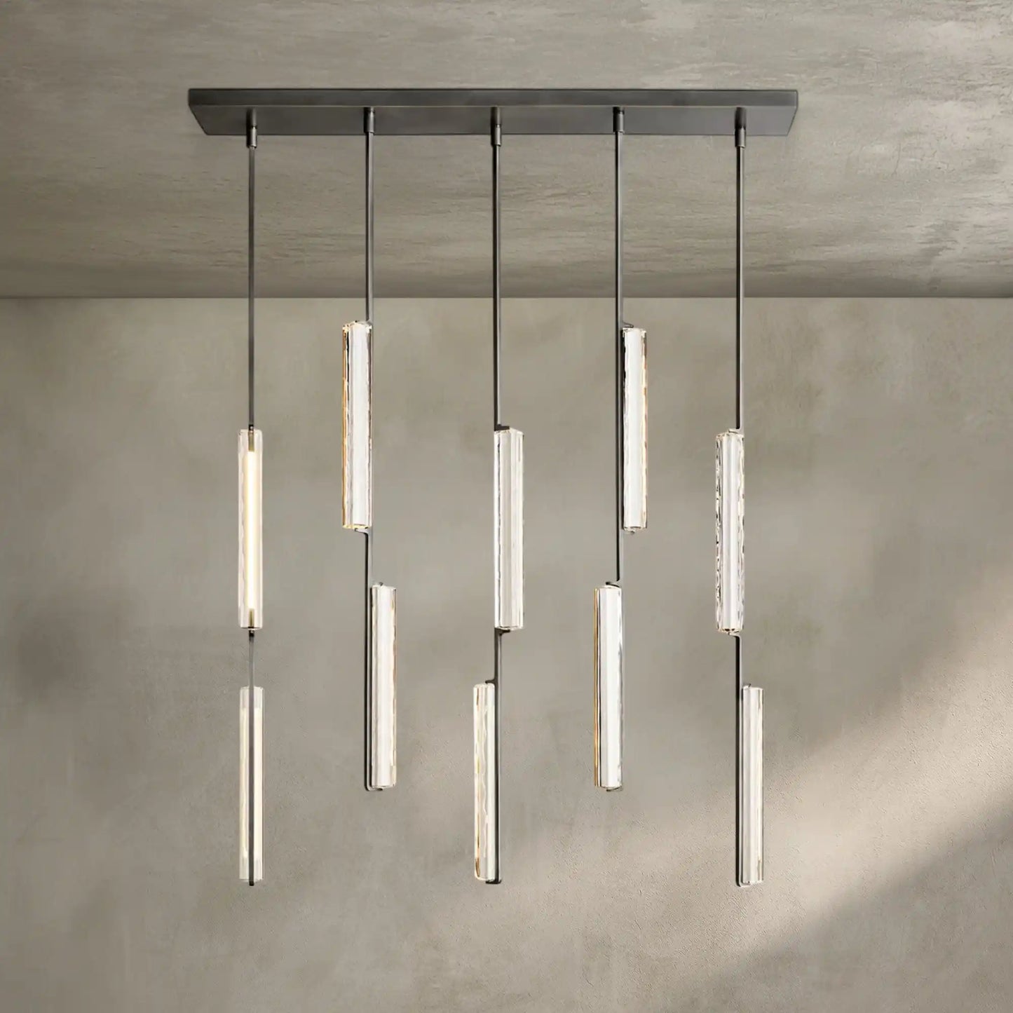 Auburn Crystal Linear Chandelier 54‘’