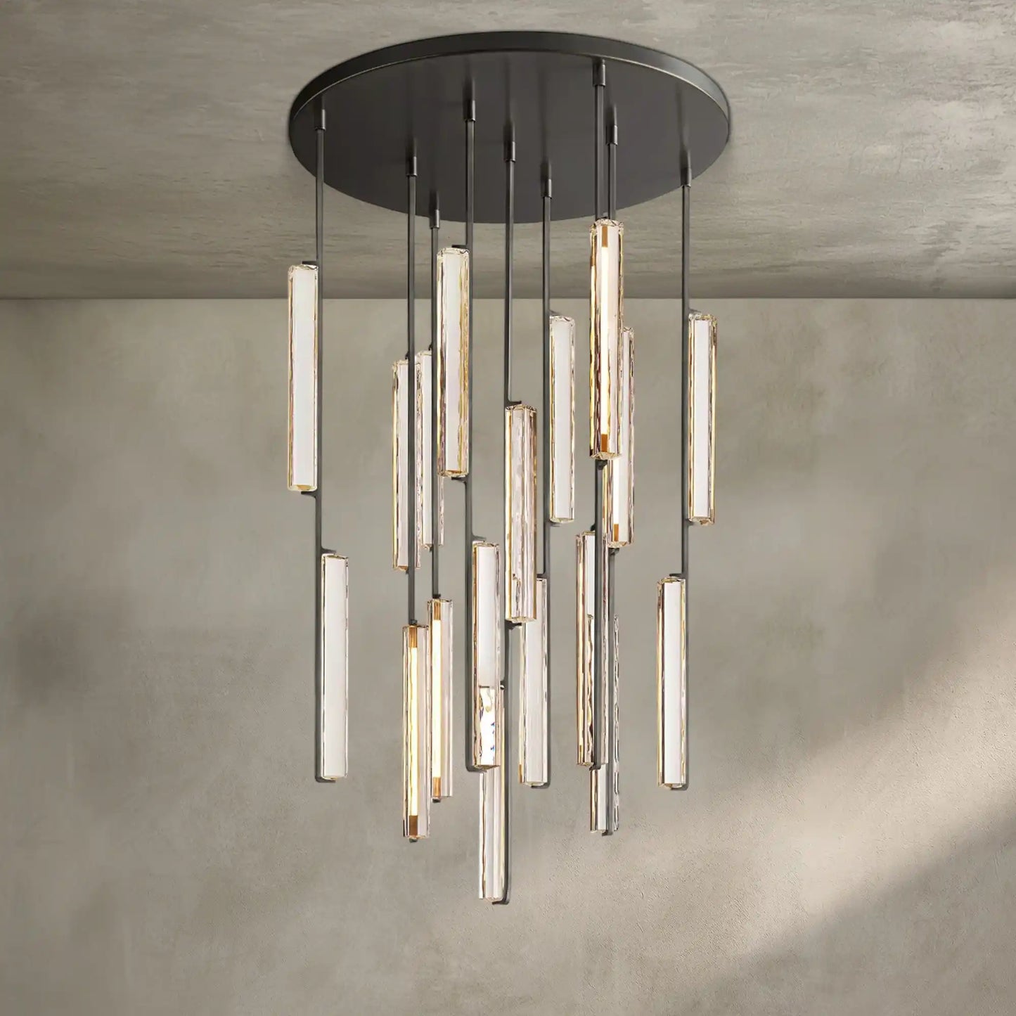 Auburn Crystal Round Chandelier 24‘’ 40‘’ 56‘’