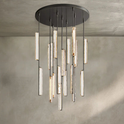 Auburn Crystal Round Chandelier 24‘’ 40‘’ 56‘’