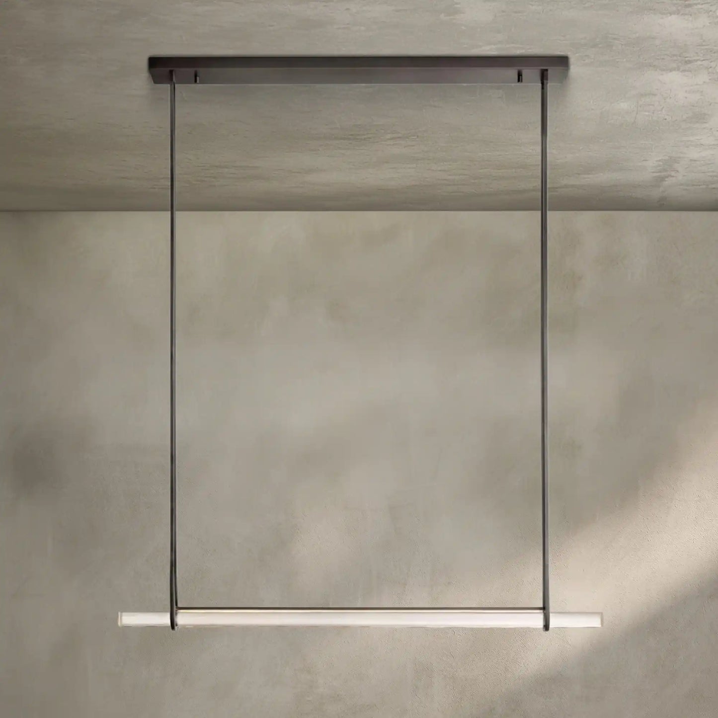 Auburn Crystal Single Bar Linear Chandelier