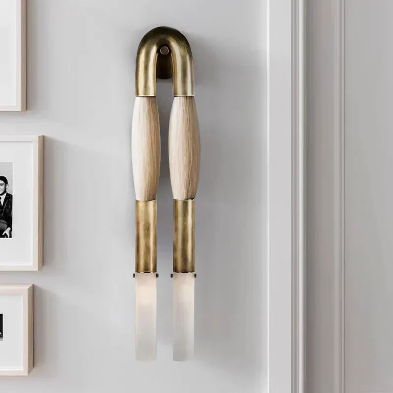 Double Head Antonia Horsehair Sconce