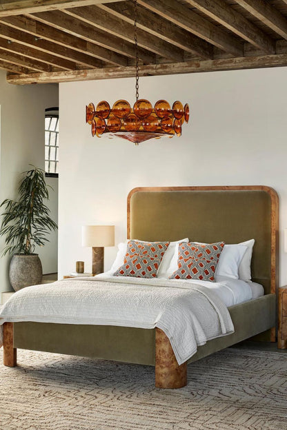 Italian Art glass Lorenzo chandelier - view 3 | morylighting