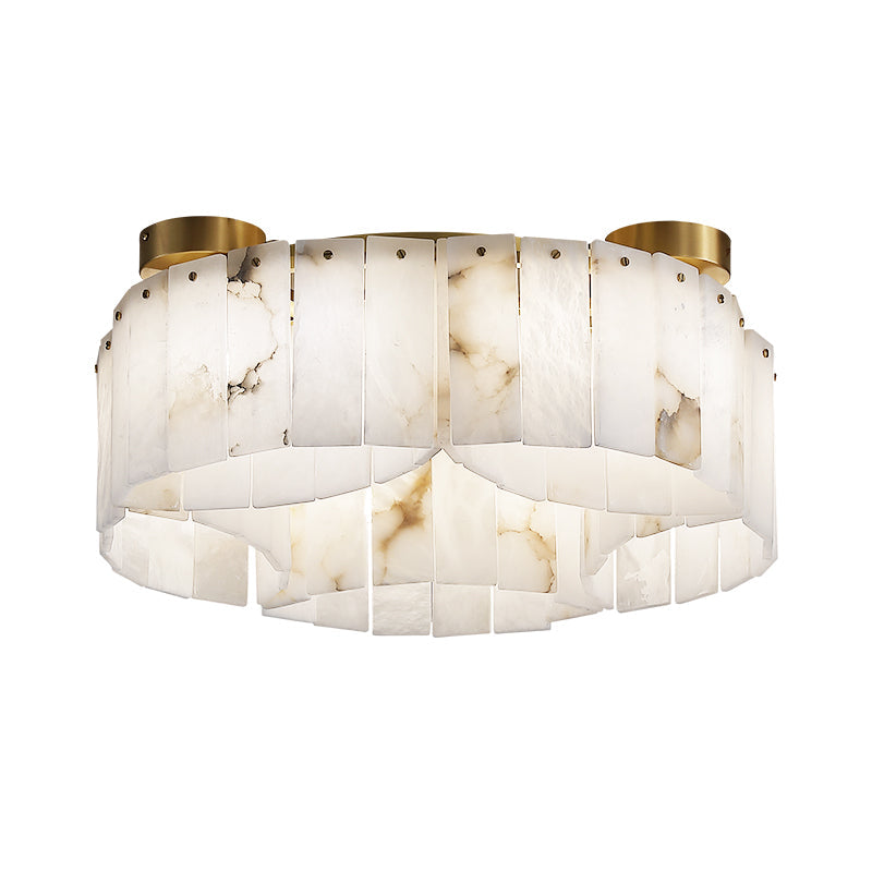 Morylighting Alabaster Aura Flush Mount Ceiling Lamp - Background Shot